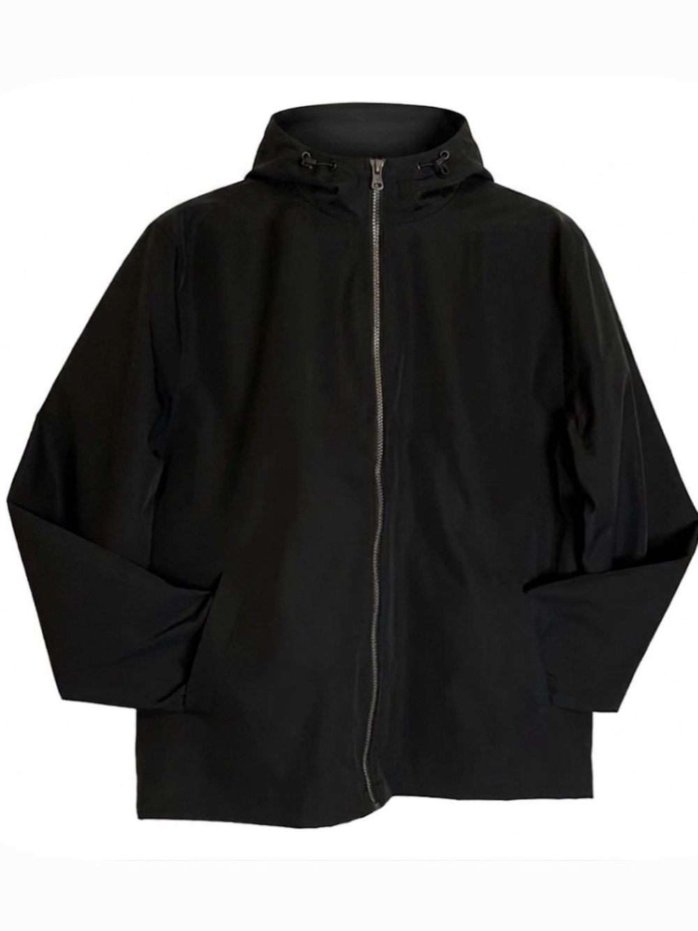 WEATHERPROOF Hooded Full Zip Jacket, Men’s Size L, Black